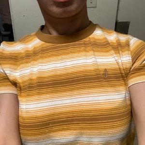 Mustard striped shirt